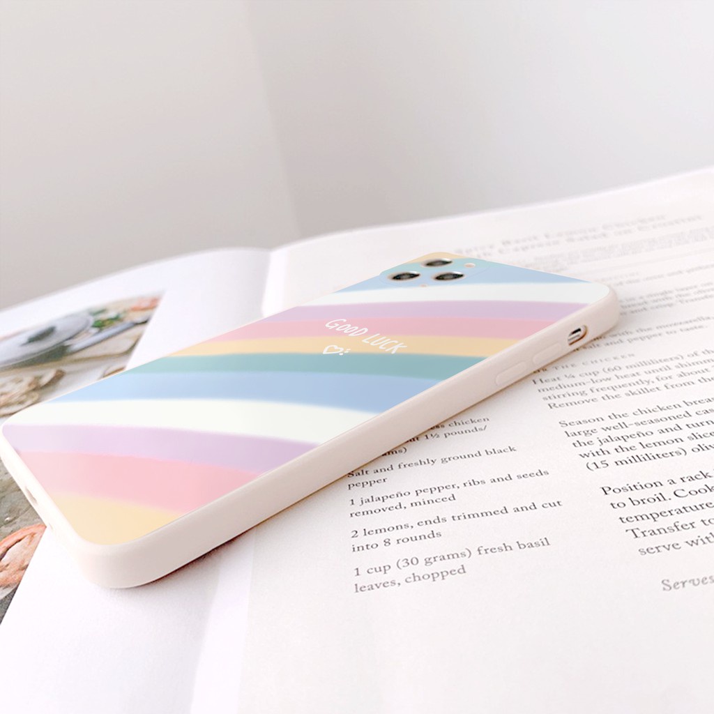 Ốp lưng iphone vuông Good luck bảo vệ camera 6/6s/6splus/7/7plus/8/8plus/x /xs/11/12/pro/max/plus/12promax- e50