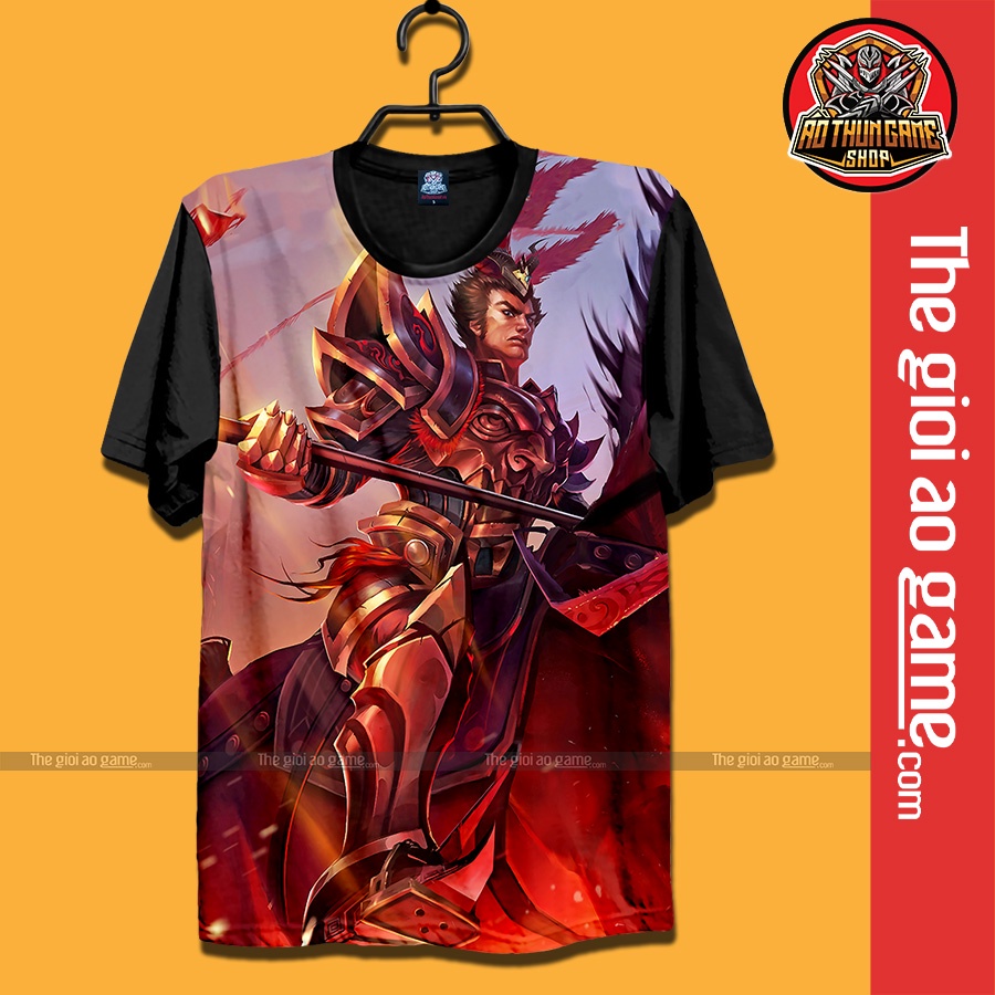 Áo LMHT , Áo Thun Liên Minh Huyền Thoại jarvanIV Unisex Nam Nữ Tay Ngắn Forn Rộng Vải / Thegioiaogame.com
