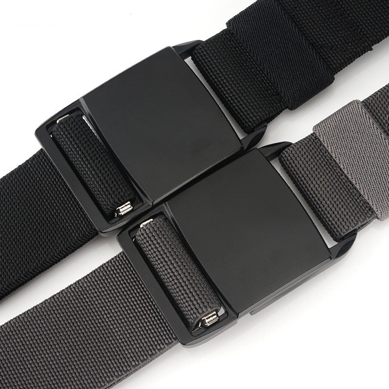 Thắt Lưng Nam Bằng Vải Canvas Khóa Nam Châm Thời Trang