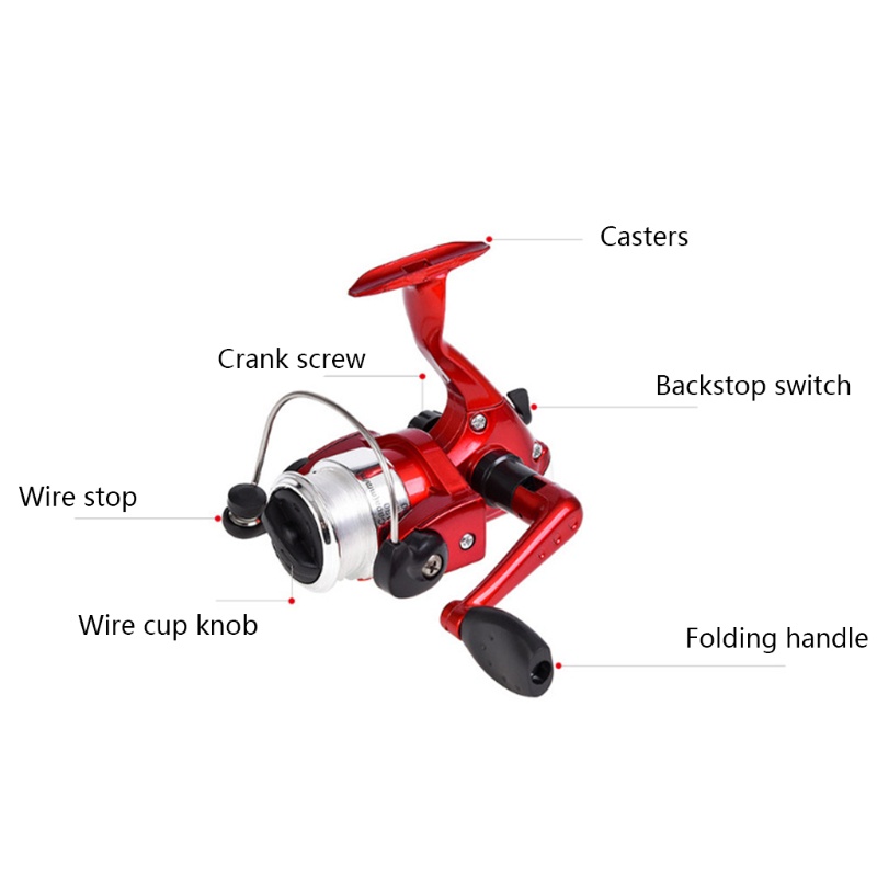 1 Bộ Cần Câu Cá Mini Hình Cây Bút Xoay Được Tiện Dụng