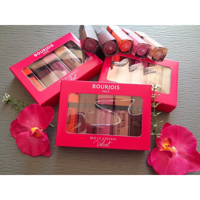 Son kem lì Bourjois velvet 24 đỏ nâu chery đậm