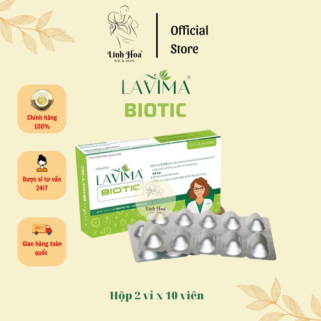 Viên uống phụ khoa Lavima Biotic ( hộp 2 vỉ x 10 viên)