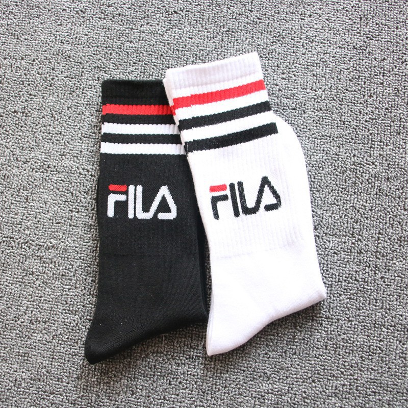 Tất  Fila FREESHIP Vớ Cổ Cao Nam Nữ Unisex Cao Cấp - Tất Dầy Dặn Cao Cấp Chống Hôi Chân