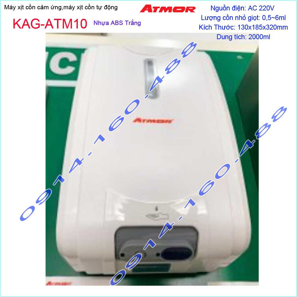 Máy xịt cồn cảm ứng Atmor KAG-ATM10, Máy phun cồn tự động 2 lít cao cấp dùng điện