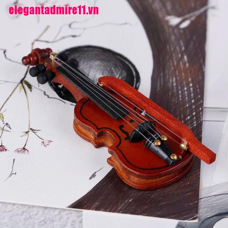 Đàn Violin Mini Bằng Gỗ Cho Nhà Búp Bê