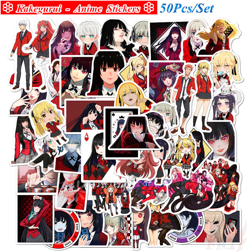 ❉ Kakegurui - Series 01 Anime Stickers ❉ 50Pcs/Set Jabami Yumeko DIY Fashion Doodle Decals Stickers