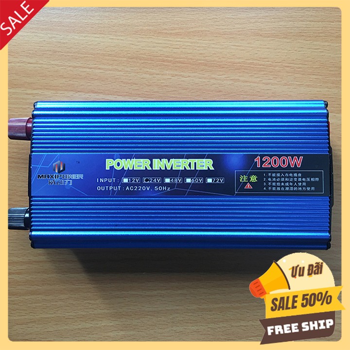 Bộ kích điện 1200W Từ 12V lên 220V Kích điện sử dụng gia đình