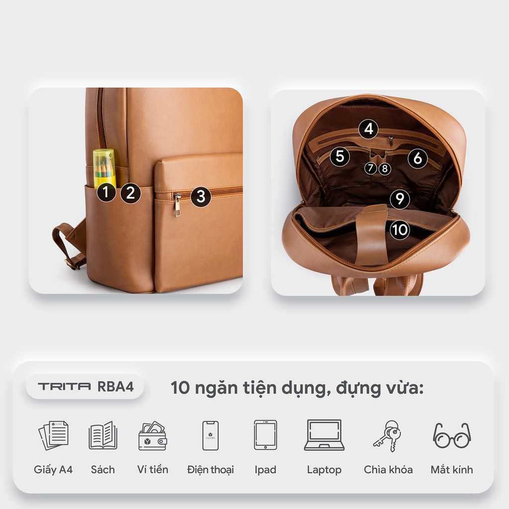 Balo da nam công sở Trita Liberal RBA4 | BigBuy360 - bigbuy360.vn