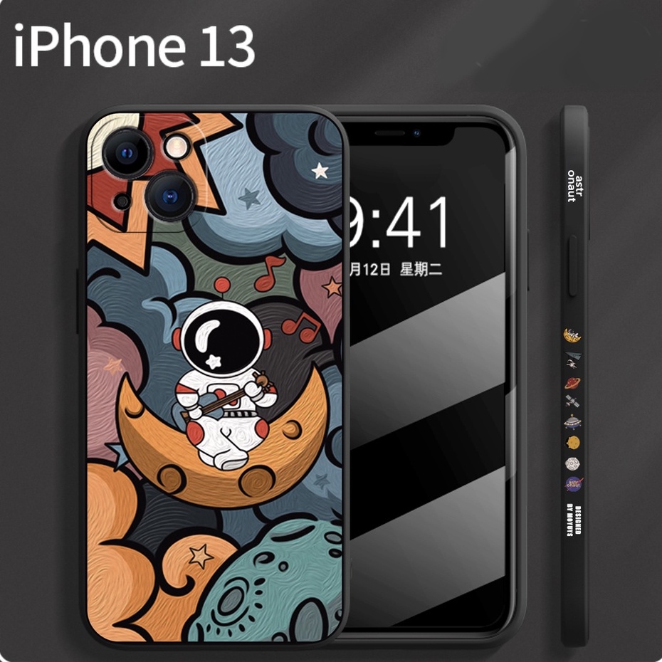 Ốp Điện Thoại Silicon Chống Sốc Họa Tiết Nasa Dành Cho iPhone 7 plus 8 plus xs max xr 11 pro max 12 pro max 13 pro max