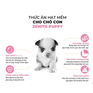 Thức ăn cho chó con Zenith hạt mềm 1.2kg