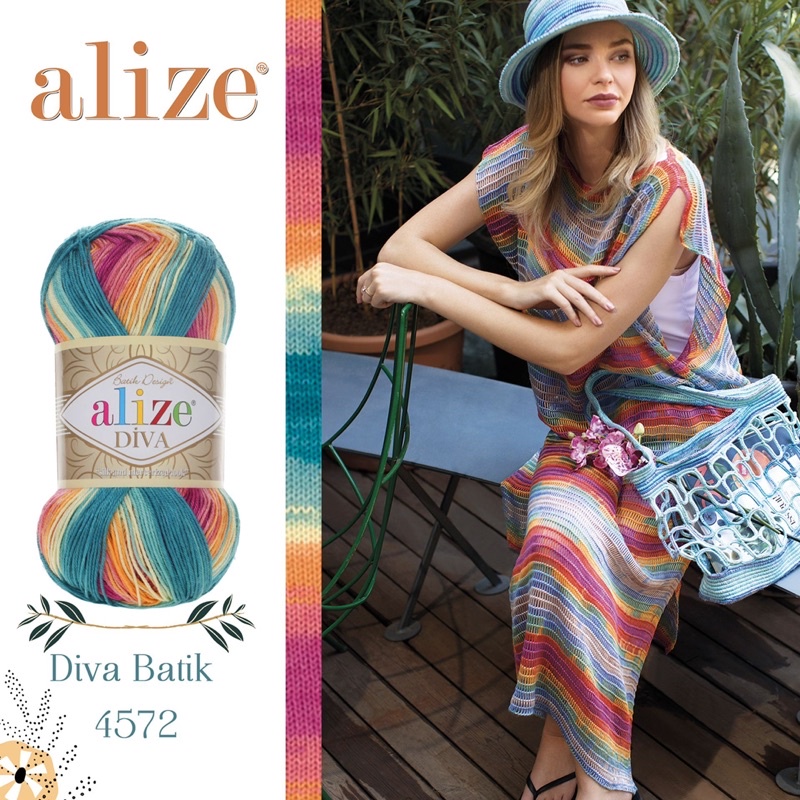 Sợi hè Alize Diva Batik (cuộn 100gr)