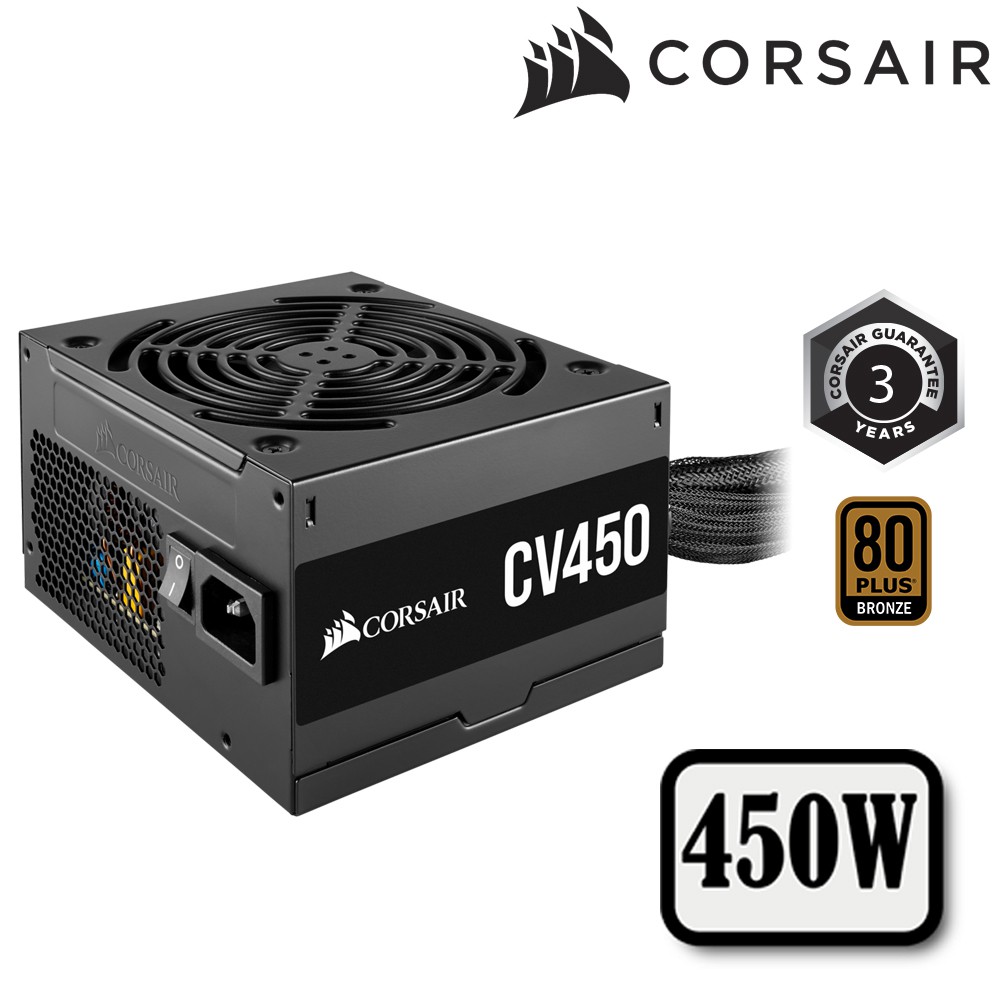 Nguồn máy tính CORSAIR CV450 - 450W 80 Plus Bronze