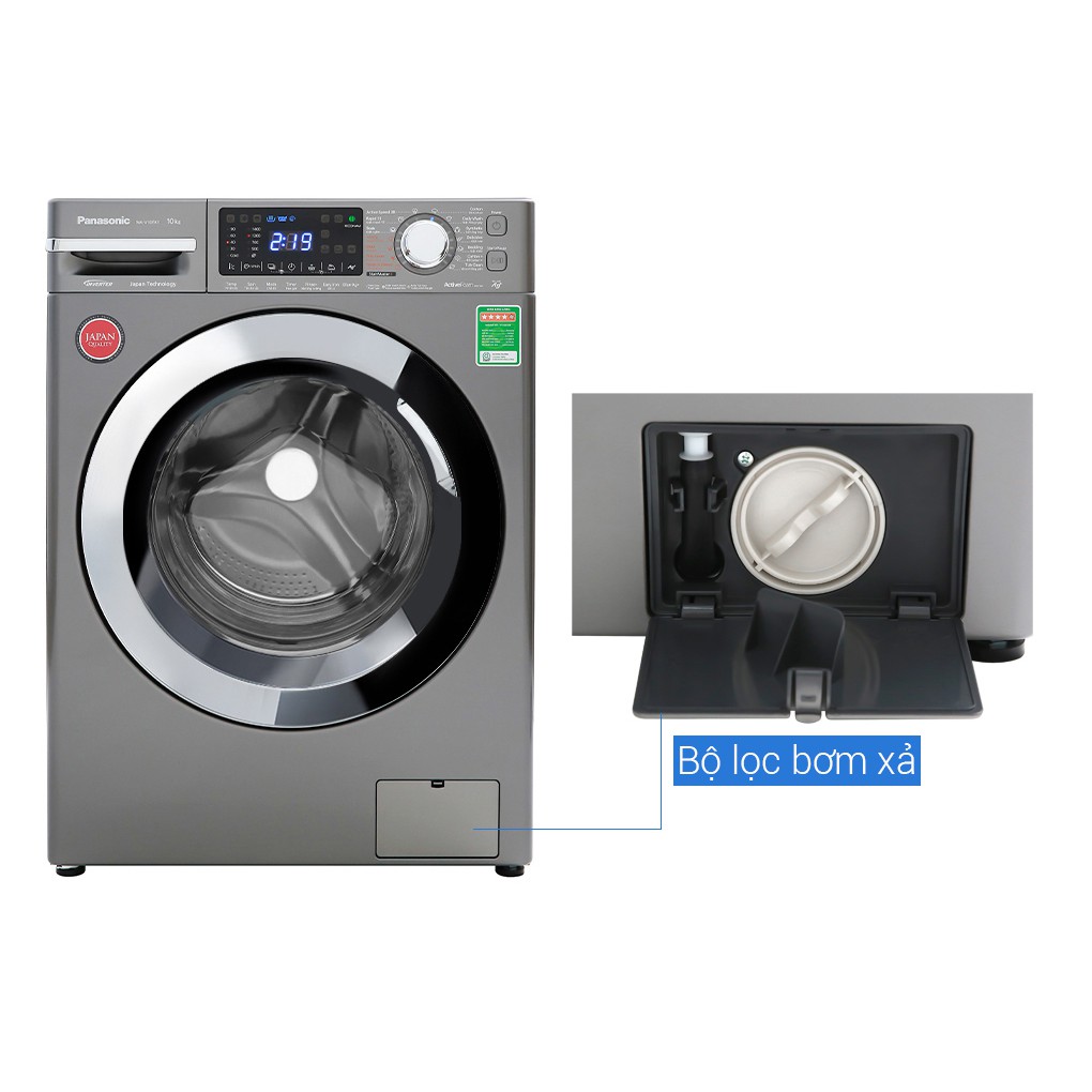 [MIỄN PHÍ VẬN CHUYỂN LẮP ĐẶT] - NA-V10FX1LVT - Máy giặt Panasonic Inverter 10 Kg NA-V10FX1LVT