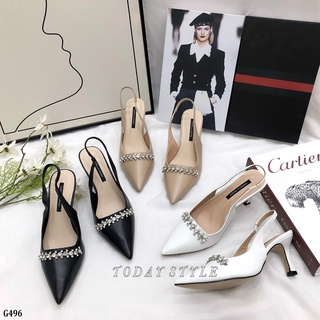 Sandal bít mũi gót nhọn 7p Today Style G496 sang trọng