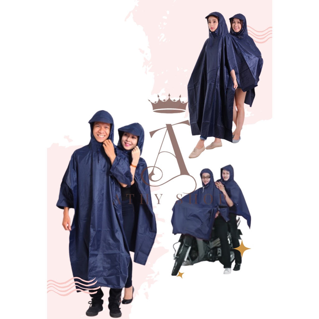Áo mưa 2 đầu cho tình nhân hai người loại dày cao cấp rain wear rainwear