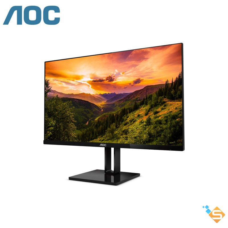 Màn hình máy tính AOC 24V2Q/74 24&quot; IPS FHD 75Hz (Đen) - Bảo hành chính hãng 36 tháng