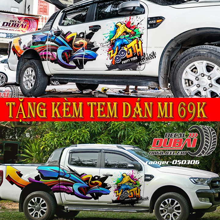 Tem Dán Xe Ford Ranger