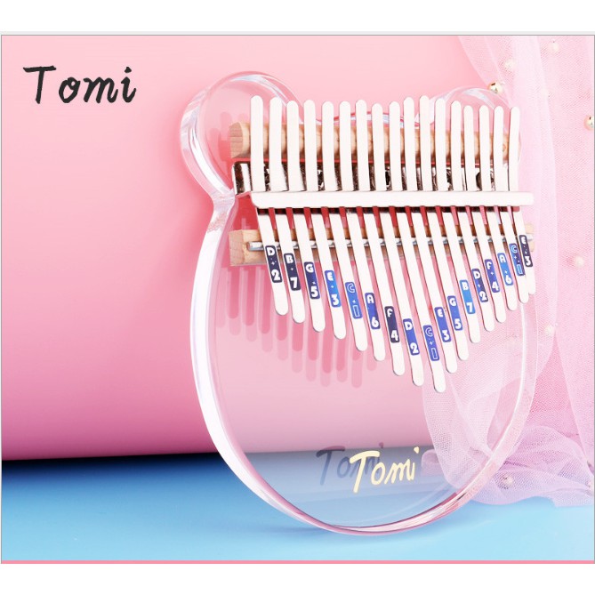 Đàn kalimba 17 phím pha lê TOMI-IM125 Tặng túi chống sốc búa chỉnh âm stick nốt stick màu khăn lau