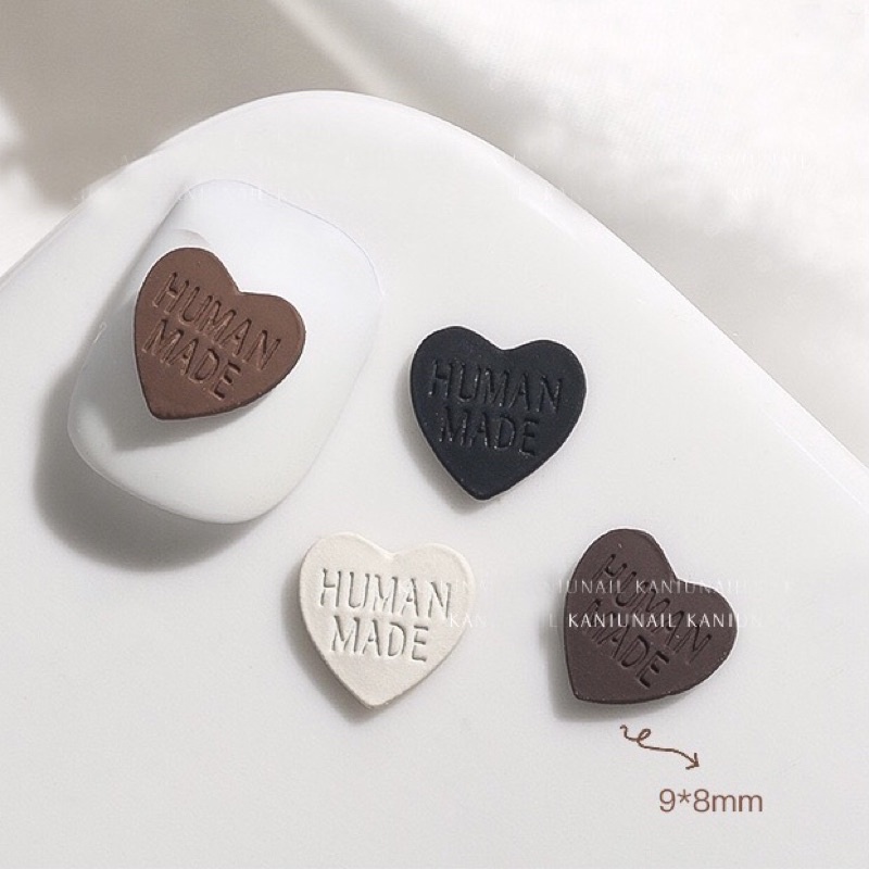 Charm nail bột, phụ kiện trang trí móng tay hình nơ, chữ, trái tim, gấu siêu bền