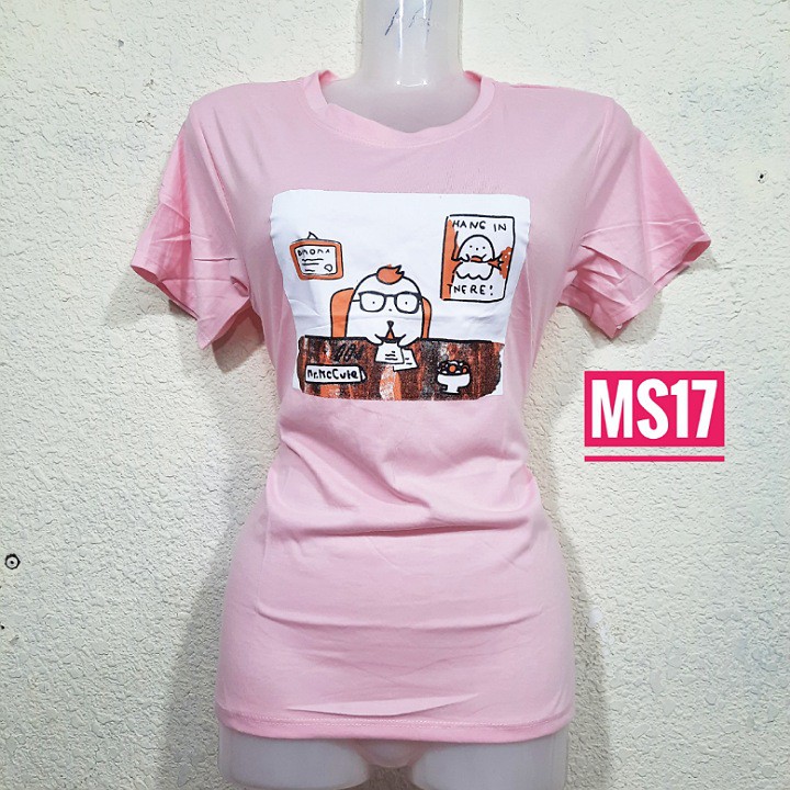 [NOW SHIP]Áo thun cotton free size dưới 57kg