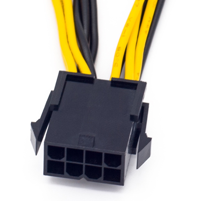 Set 5 Dây Cáp Nguồn Eps Cpu 12v 8 Pin Sang 8 (6 + 2) Cho Card Mining 20cm