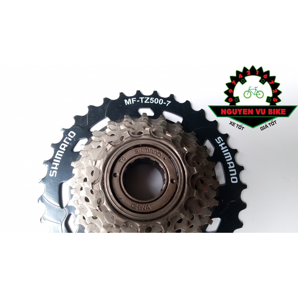 Líp vặn 7 tầng Shimano TZ500 14-34T chuyên leo đèo