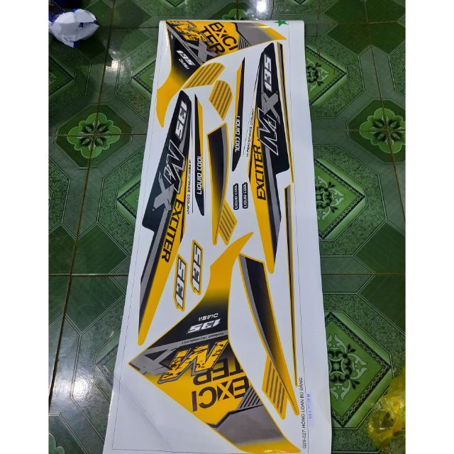 Tem rời dán xe ex 135 đặt in