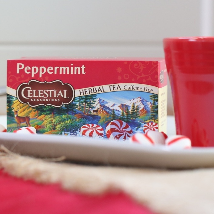 Trà thảo mộc và trà đen các vị quế, vanilla, Chai Celestial Seasonings (hàng Mỹ)