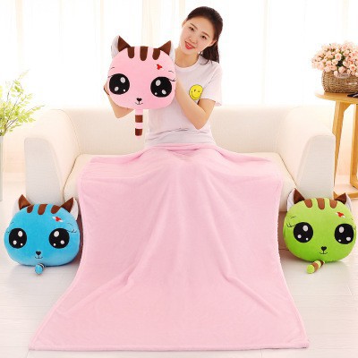 Bộ chăn gối văn phòng, Gối mền văn phòng, Gấu bông có chăn, Gấu bông 3in1 Anvihome hình Mèo, Cún Shiba, Sư tử