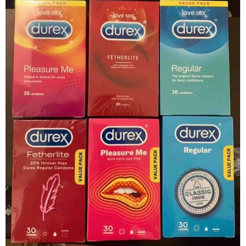 Bao cao su Durex loại 30 chiếc/hộp