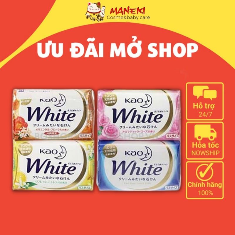 Xà Phòng Tắm Trắng KAO White Nhật Bản | Xà Bông KAO White 130g