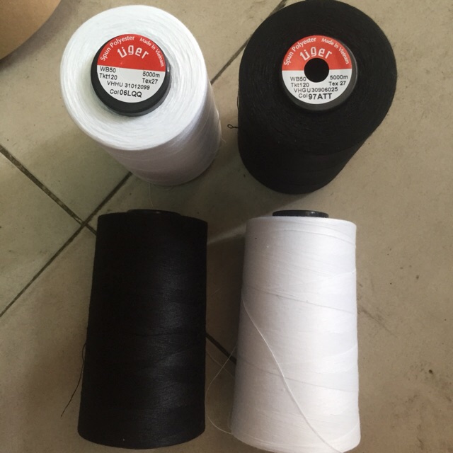 Chỉ May Tiger cuộn lớn 5000 M  #010101