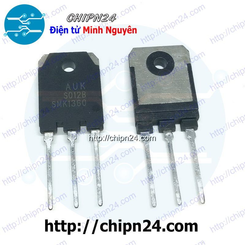 [1 CON] (KT1) Mosfet SMK1360 TO-3P 13A 600V Kênh N (13N60 SMK 1360)