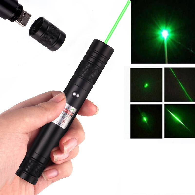Bút Chiếu Laser 710 Màu Đỏ Và Xanh Lá Có Thể Sạc Lại Bằng Cổng USB