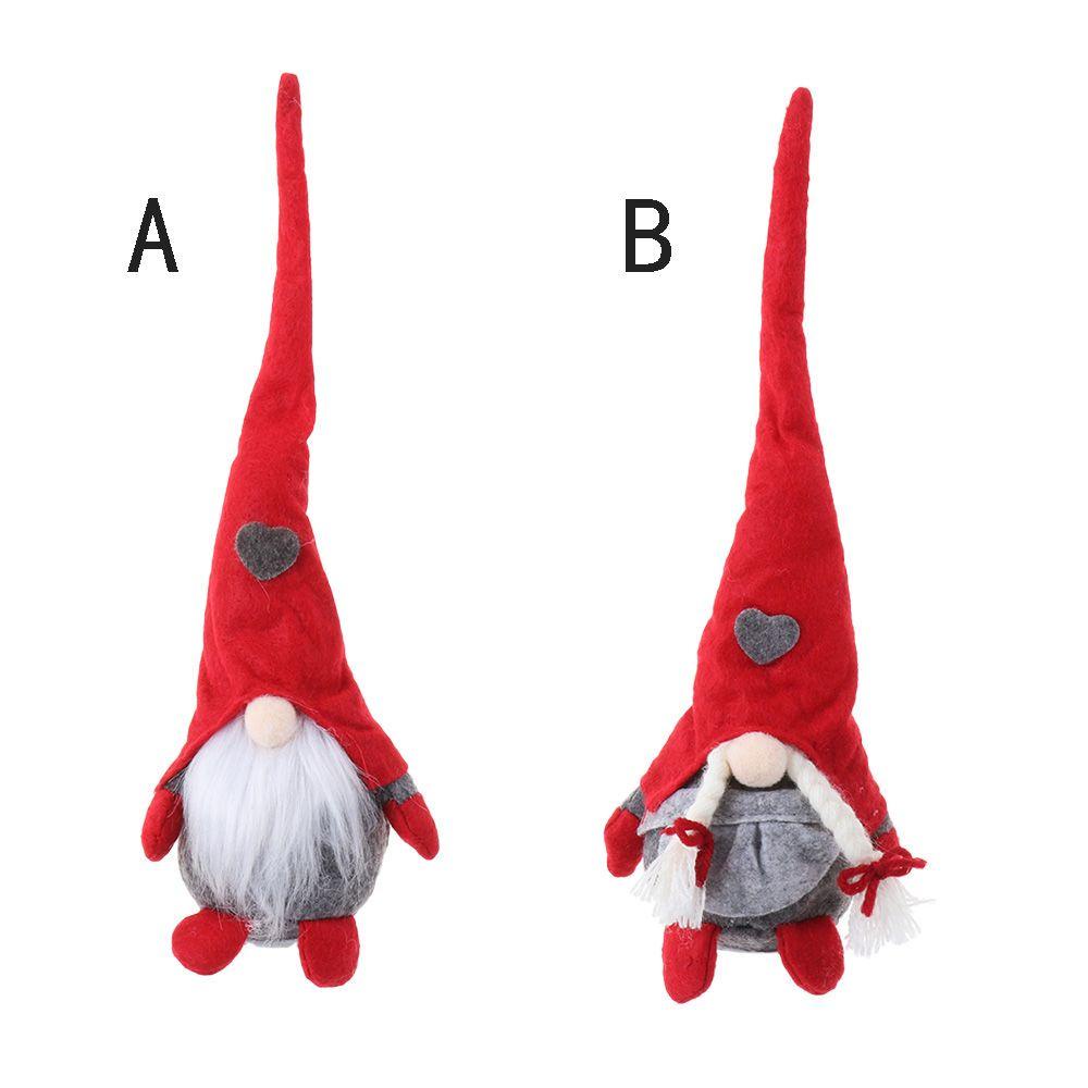 Búp Bê WTTLE Gnome Đội Mũ Dài Làm Thủ Công Trang Trí Giáng Sinh