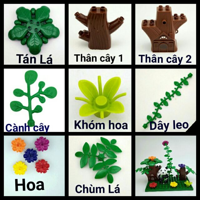 Các chi tiết lắp ráp đặc biệt tạo vườn hoa