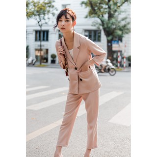 [HÀNG CÓ SẴN]Set vest nữ thiết kế Mosohali Lauriel trẻ trung năng động (Ấo vest + Quần âu)