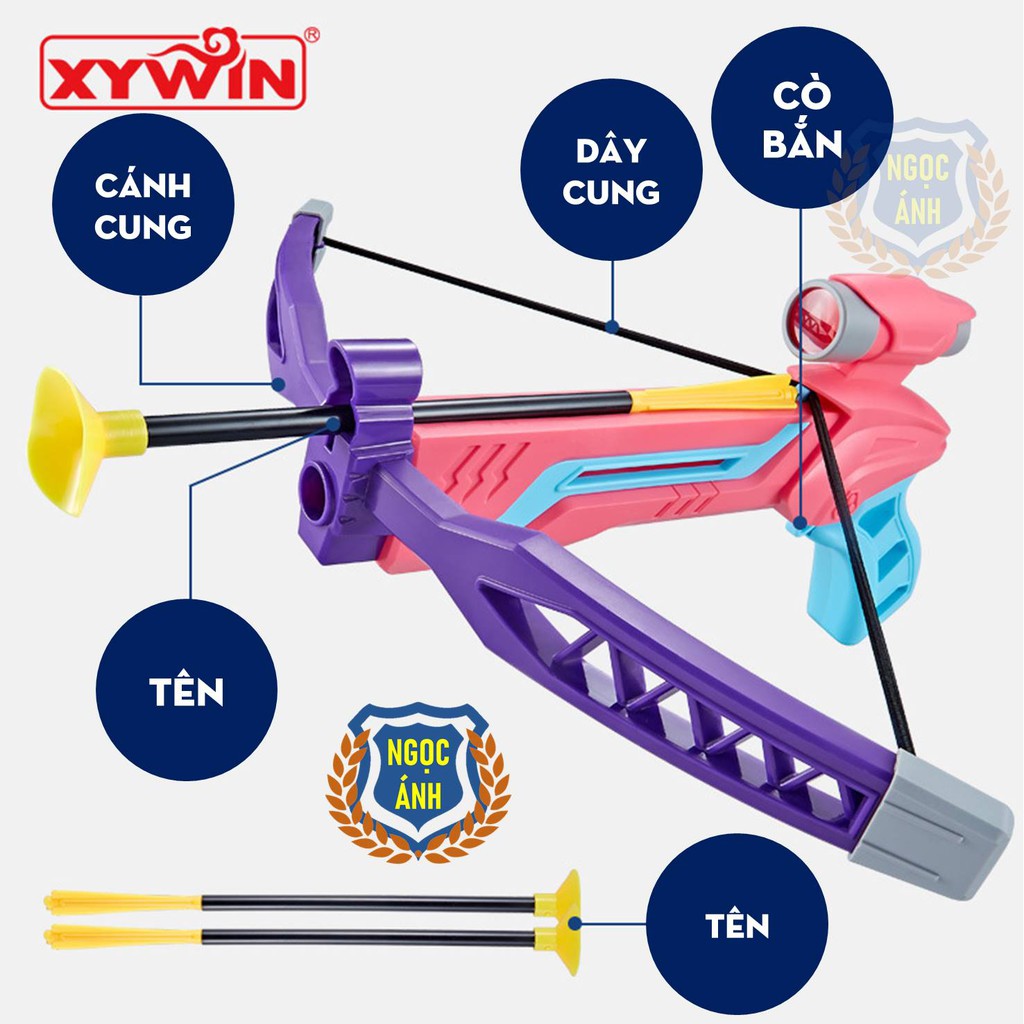 Đồ Chơi Trẻ Em Bộ Cung Tên Nhựa Cao Su Đế Hút Dính Tường Cho Bé XYWIN - Shop Ngọc Ánh