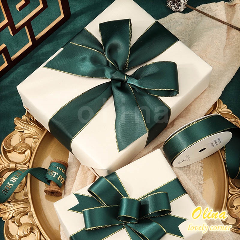 Cuộn Dây Ruy Băng Họa Tiết Chim Công Trang Trí Giáng Sinh