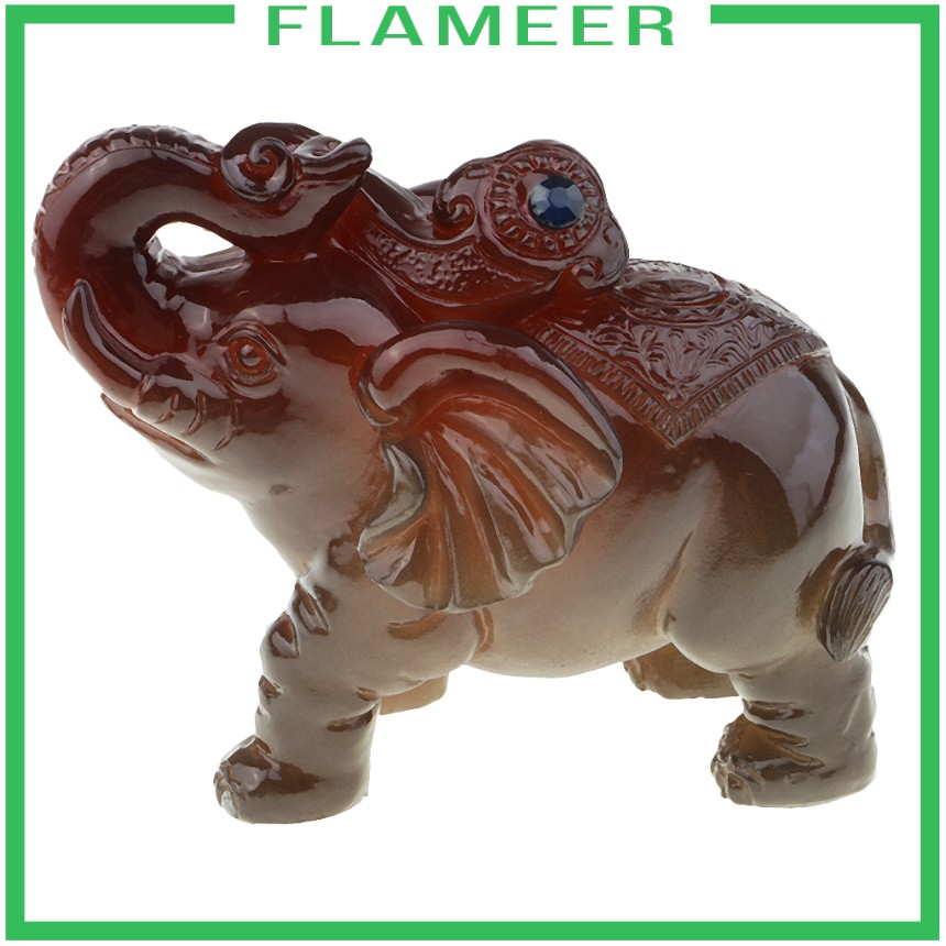 [FLAMEER] Discoloration Resin Elephant Tea Pet Chinese Tea Ceremony