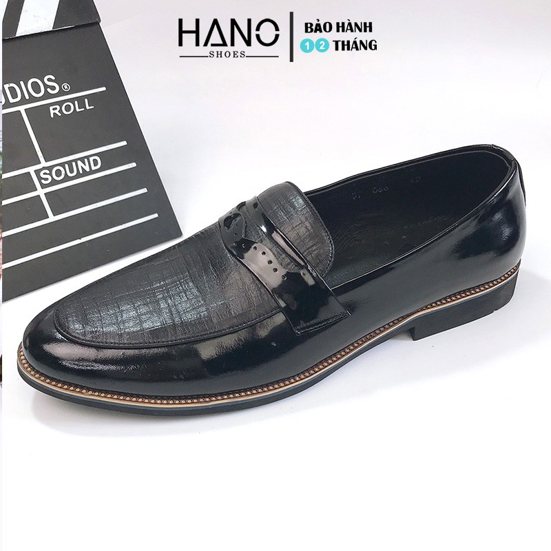 HANO - Giày lười nam Hàn Quốc trẻ trung cá tính chuẩn xịn da bò cao cấp