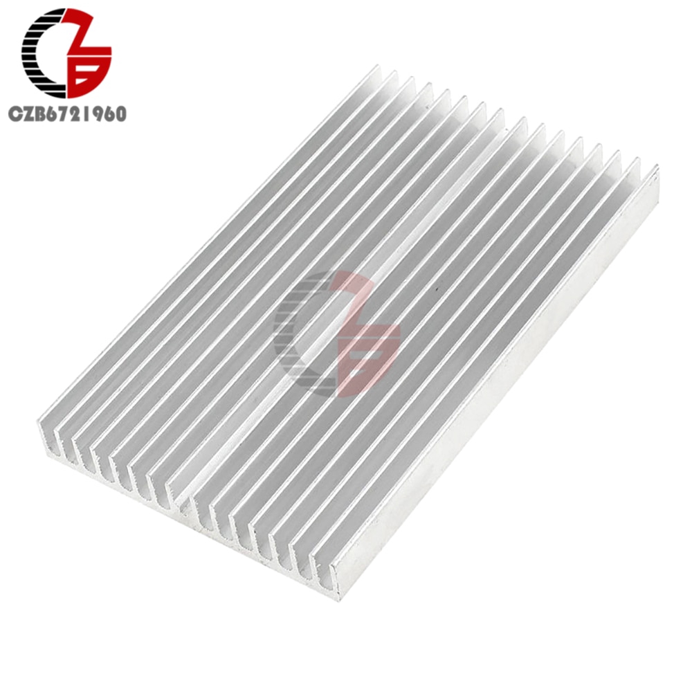 Silber Ton Aluminium Kuehler Kuehlkoerper Heatsink 100 x 60 x 10 mm New | BigBuy360 - bigbuy360.vn