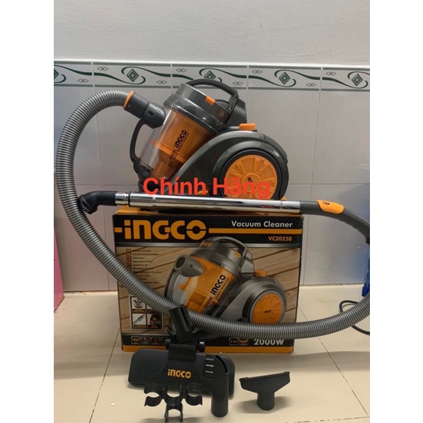 INGCO Máy hút bụi 2000W 2.5L VC20258 (Cam kết Chính Hãng 100%)