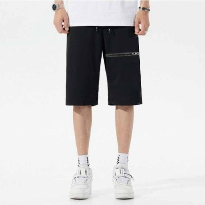 Quần short thun nam co giãn kiểu dáng thể thao có túi thời trang hè