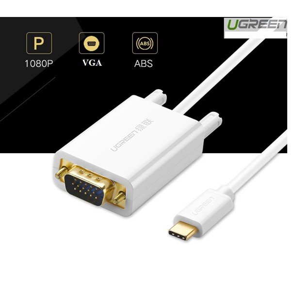 Cáp Chuyển Đổi Ugreen USB Type-C Sang VGA cao cấp chính hãng 30842
