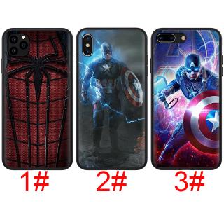 Ốp điện thoại hình Marvel Avengers captain ironman thanos cho Apple iPhone 11 Pro XS Max XR X 8 7 6S 6 Plus 5S 5 SE 2020