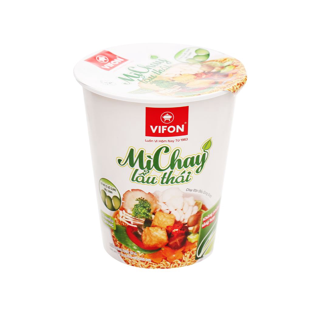 Set 10 ly Mì chay Lẩu Thái Vifon ly 65g