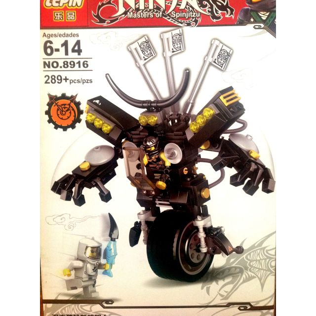 Lego ninjago người máy 2 trong 1 của cole LEPIN 8916