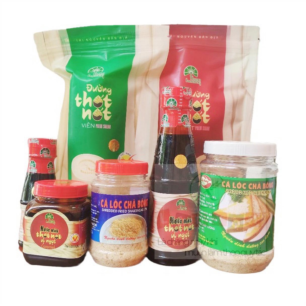 Combo 1 túi Đường thốt nốt bột hữu cơ & 1 chai nước màu thốt nốt 90ml hiệu Thảo Hương