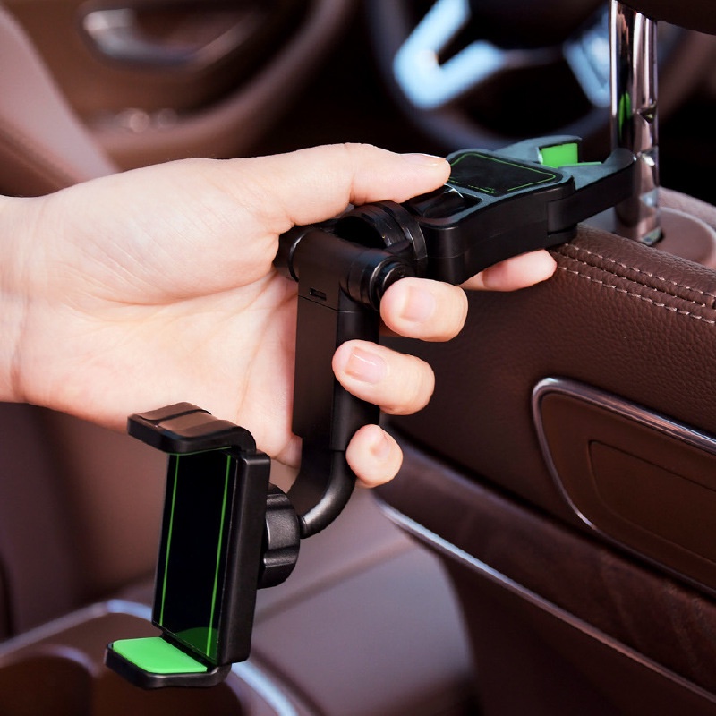 Giá đỡ điện thoại FONKEN gắn kính chiếu hậu xe hơi xoay được 360 độ tiện lợi